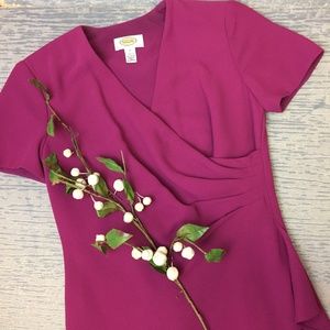 Like New- Talbots wine colored dress